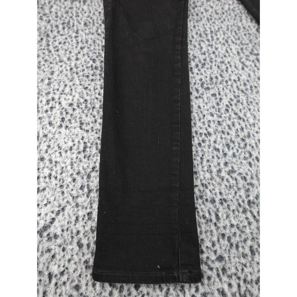 Hudson Collin Skinny Jeans Womens 27 Black Flap Pocket NW422ZAJ - Picture 4 of 13